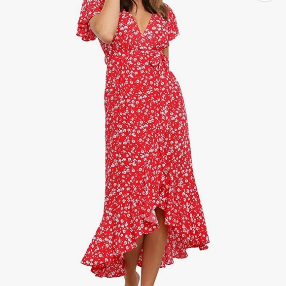 Zesica Floral Flowy Midi Dress - Picture 1 of 10